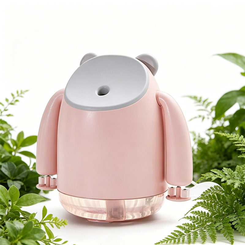 Pink mist cooling fan and mini humidifier