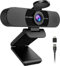 C960 1080P Webcam with Microphone, 2 Mics, 90° FOV, Computer Camera