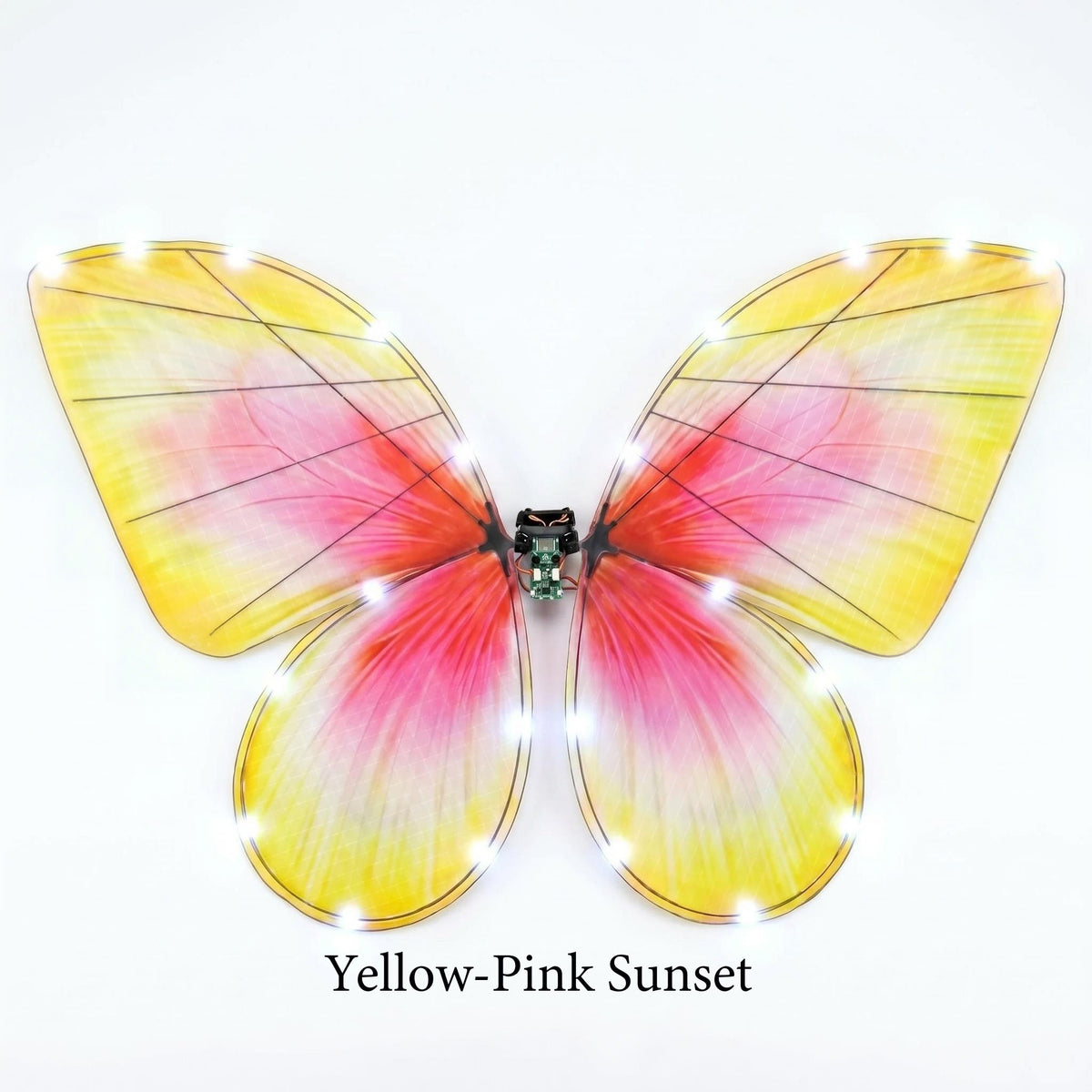 Bionic Butterfly RC Ornithopter Drone, Flapping Wing Remote Control Flying Toy with LED Lights & Carbon Fiber Frame, Realistic Butterfly for Weddings Parties Photography Gifts