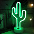Green cactus neon sign