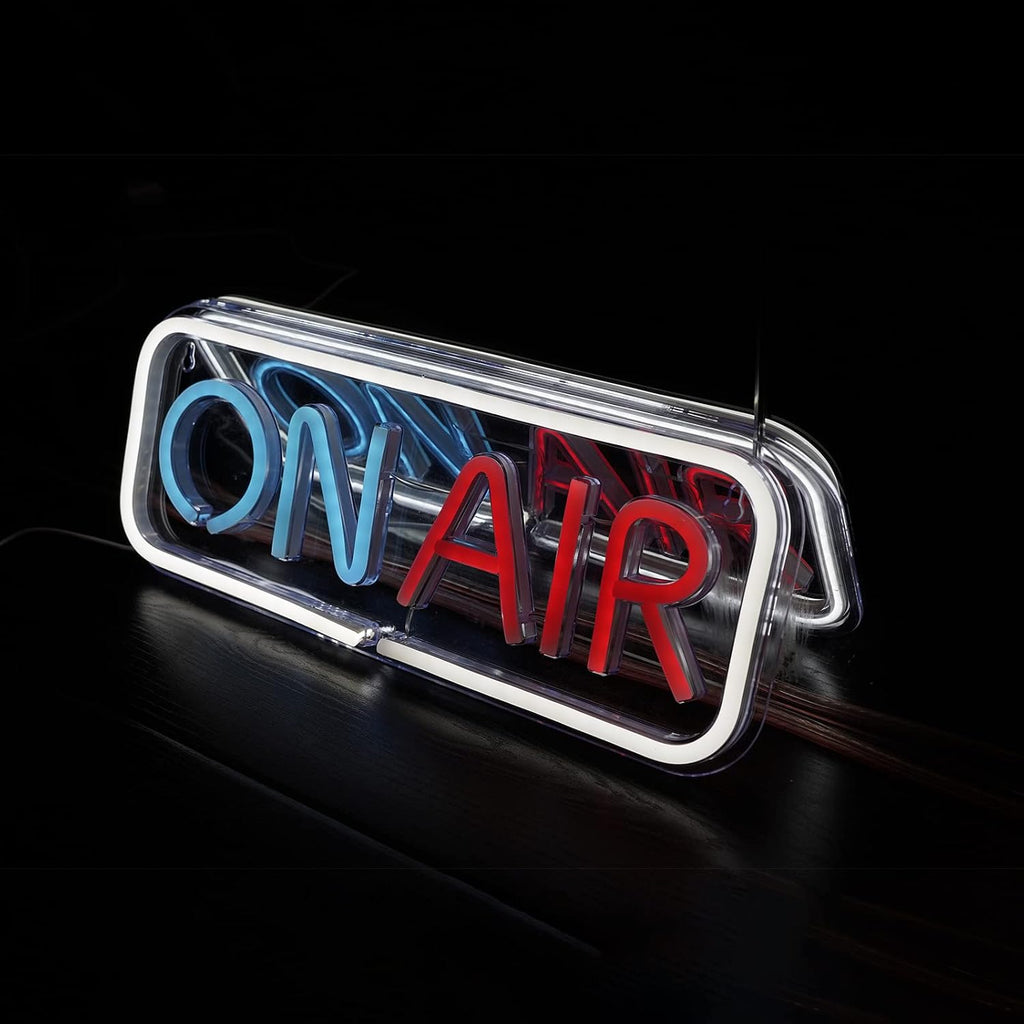 ON AIR Neon Signs, LED Studio Live Decorative Lights, Streaming Recording Sign, USB Connected, for Streamers Influencers Gamers Room Bar Club Home Party Decoration… (Multi)