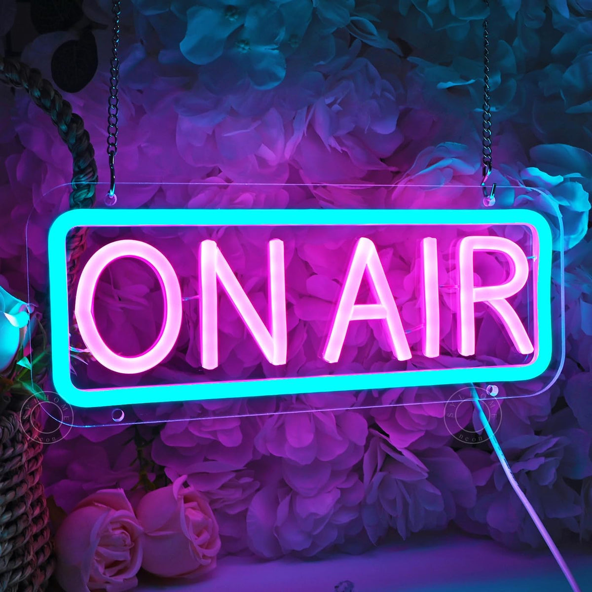 on Air Led Neon Light Sign Radio Bedroom Live Streaming Wall Decor
