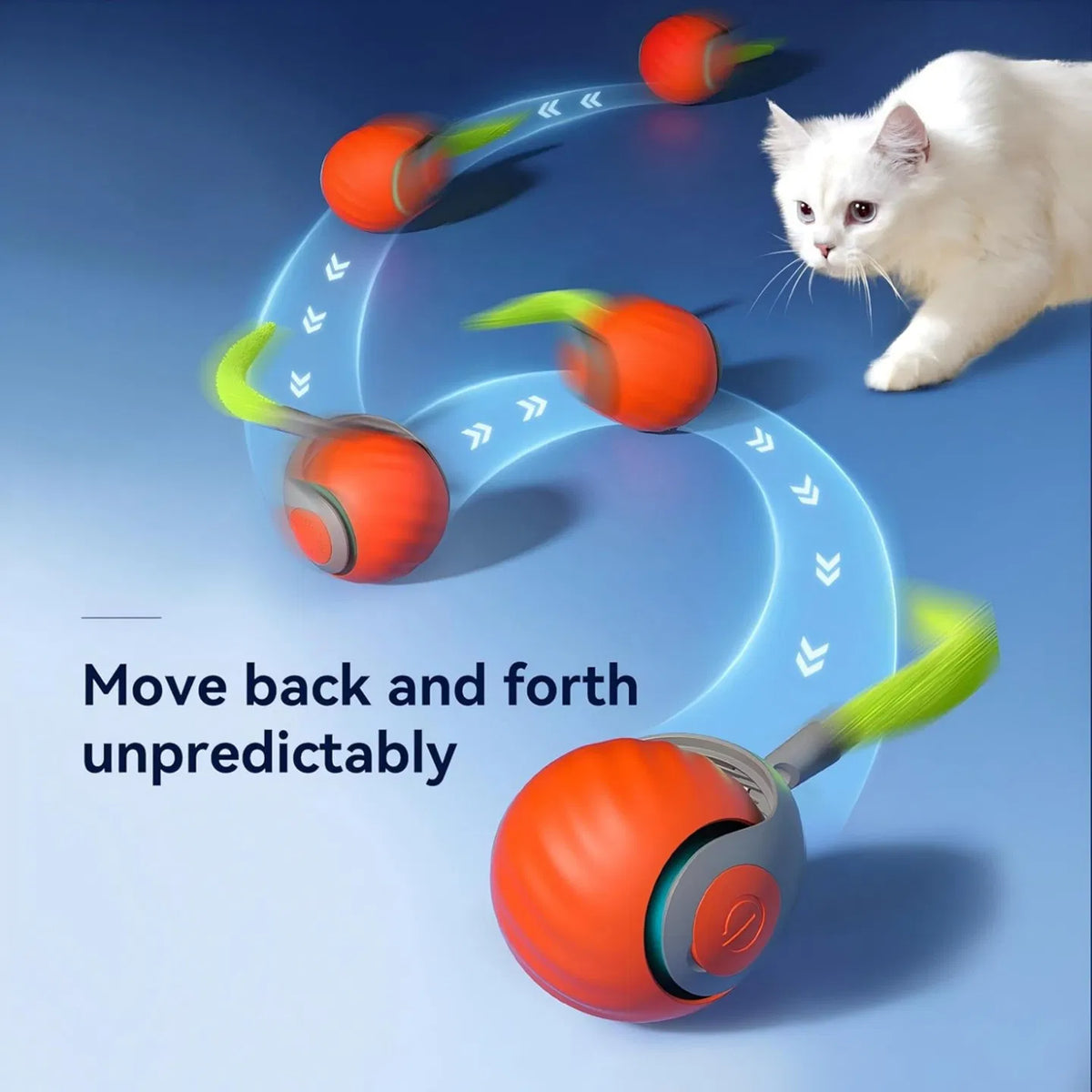 Cat Toy,Interactive Cat Ball,Cattoys for Indoor Cats, Adjustable Sports Rolling Toy,Electric Rolling Ball