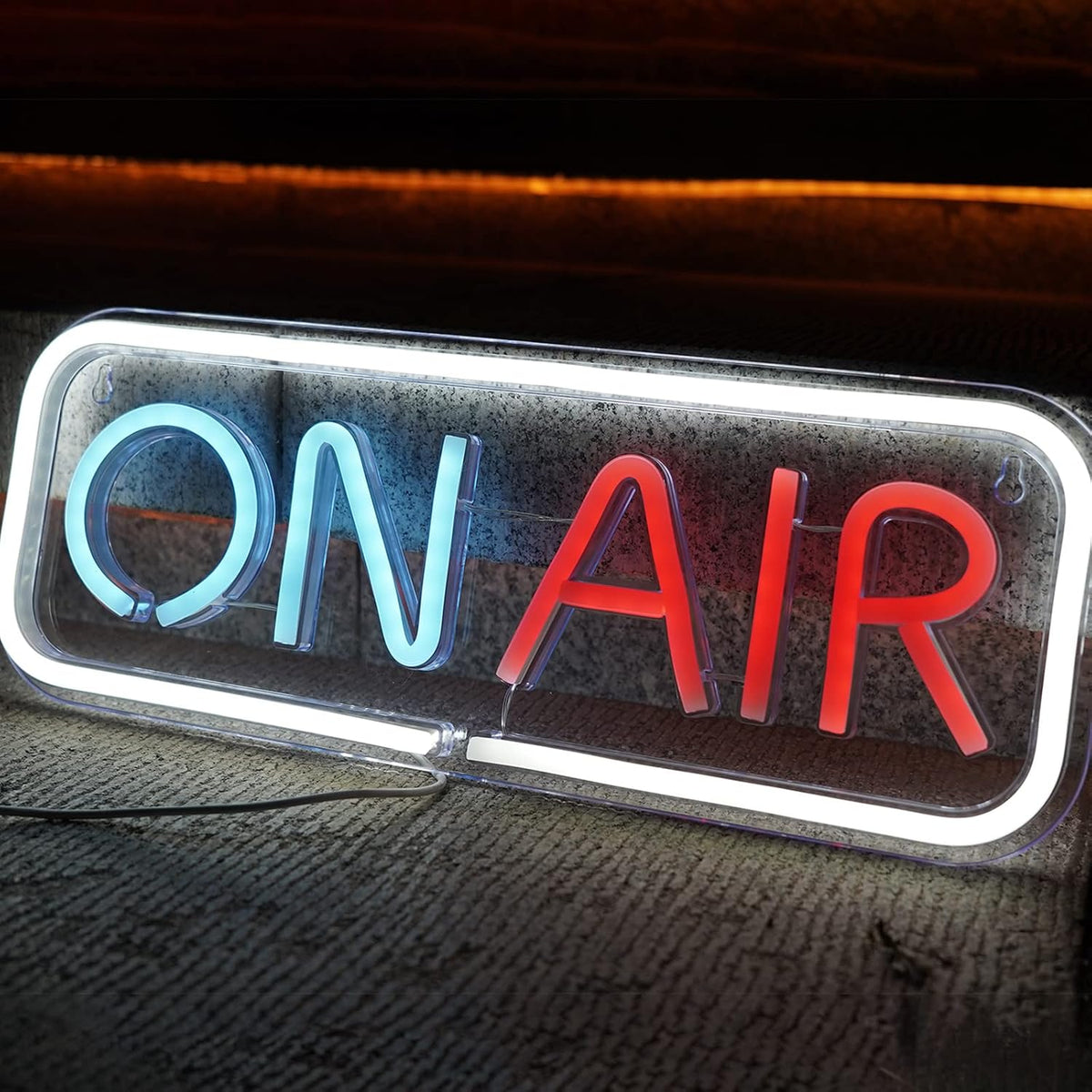 ON AIR Neon Signs, LED Studio Live Decorative Lights, Streaming Recording Sign, USB Connected, for Streamers Influencers Gamers Room Bar Club Home Party Decoration… (Multi)