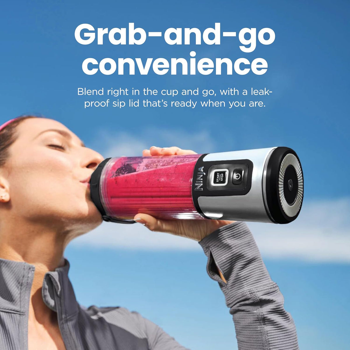 Ninja Blast Portable Blender, Cordless, 18Oz Vessel, Black, BC151BK