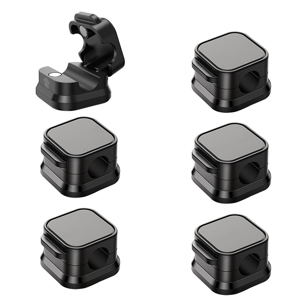 6 magnetic cable clips
