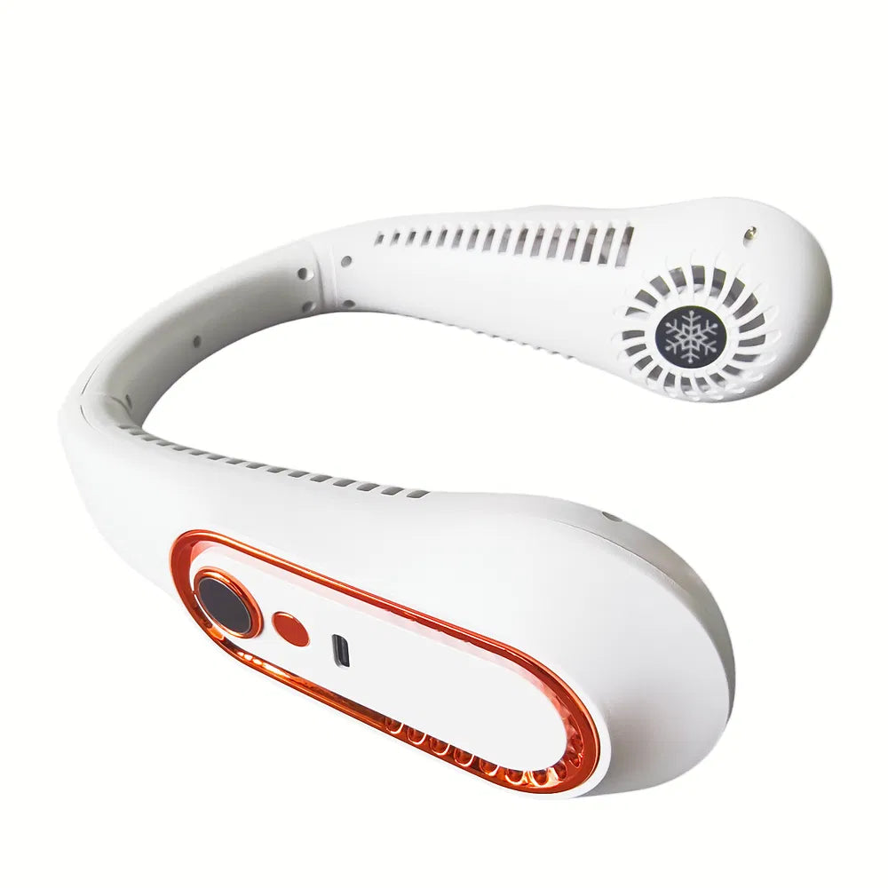 Portable 5 Speed USB Rechargeable Neck Fan Turbo Quiet Personal Bladeless Cooler Fan (US Logistics for Usps/Dhl/Fedex/Ups. No Designated Logistics Acceptedtk/Tmeu Only for Self-Pickup