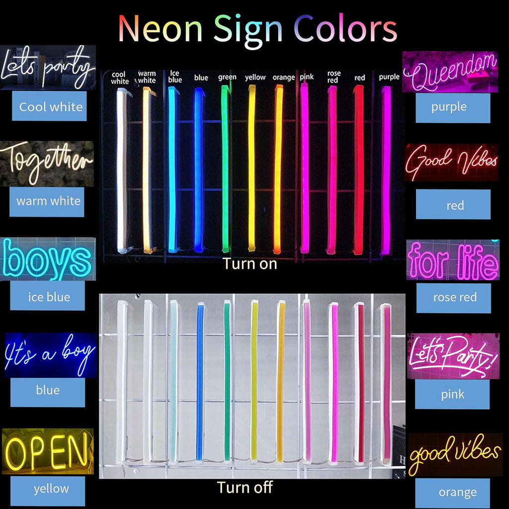 Neon color options