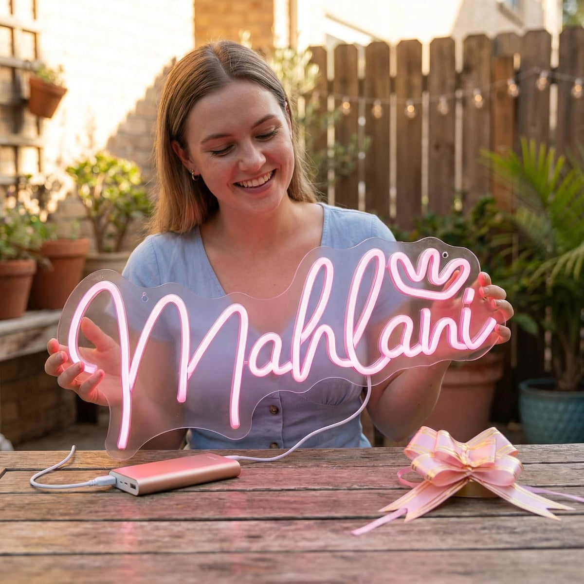 Custom neon sign as a gift