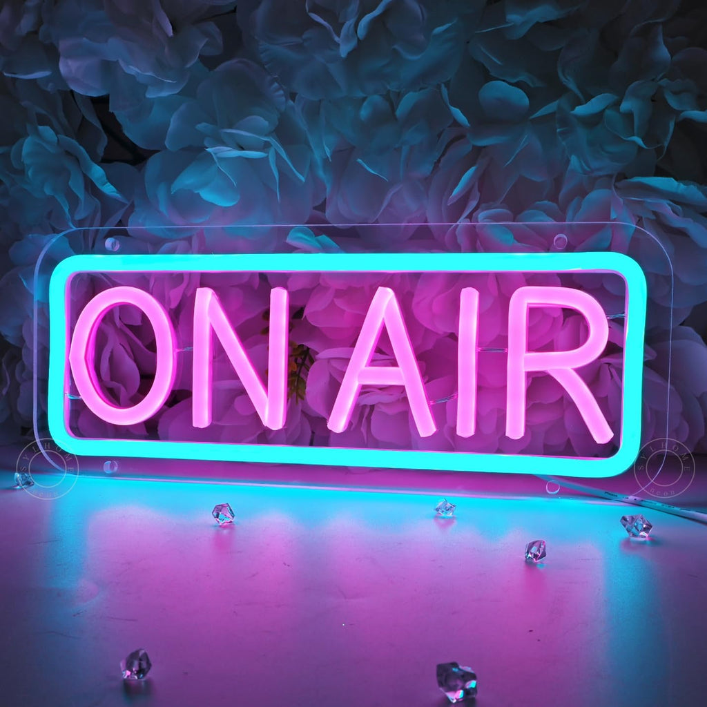 on Air Led Neon Light Sign Radio Bedroom Live Streaming Wall Decor