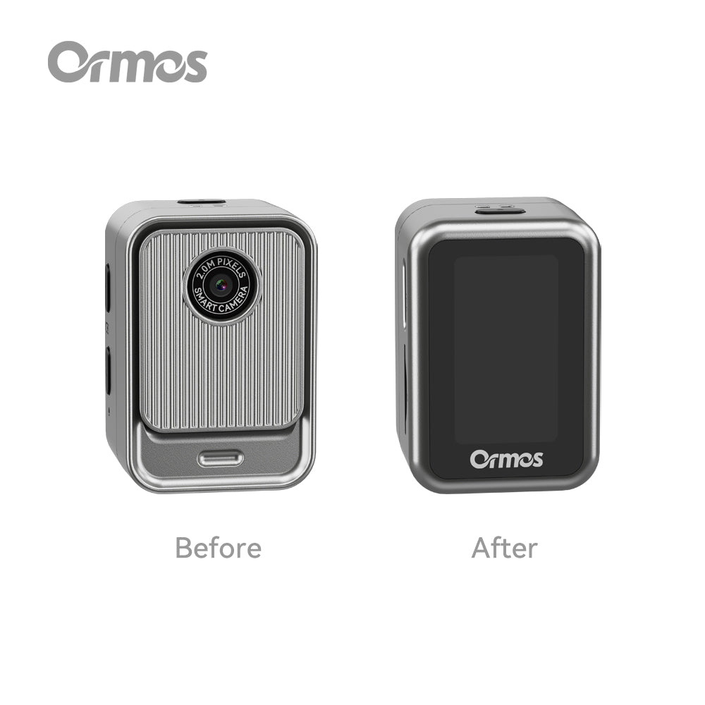 Ormos S131 Ultra-Light Mini Camera, 0.96 Inch Screen, Wearable Travel Camera & Photo Ornament, 16G Portable Hanging Camera with Type-C Charging