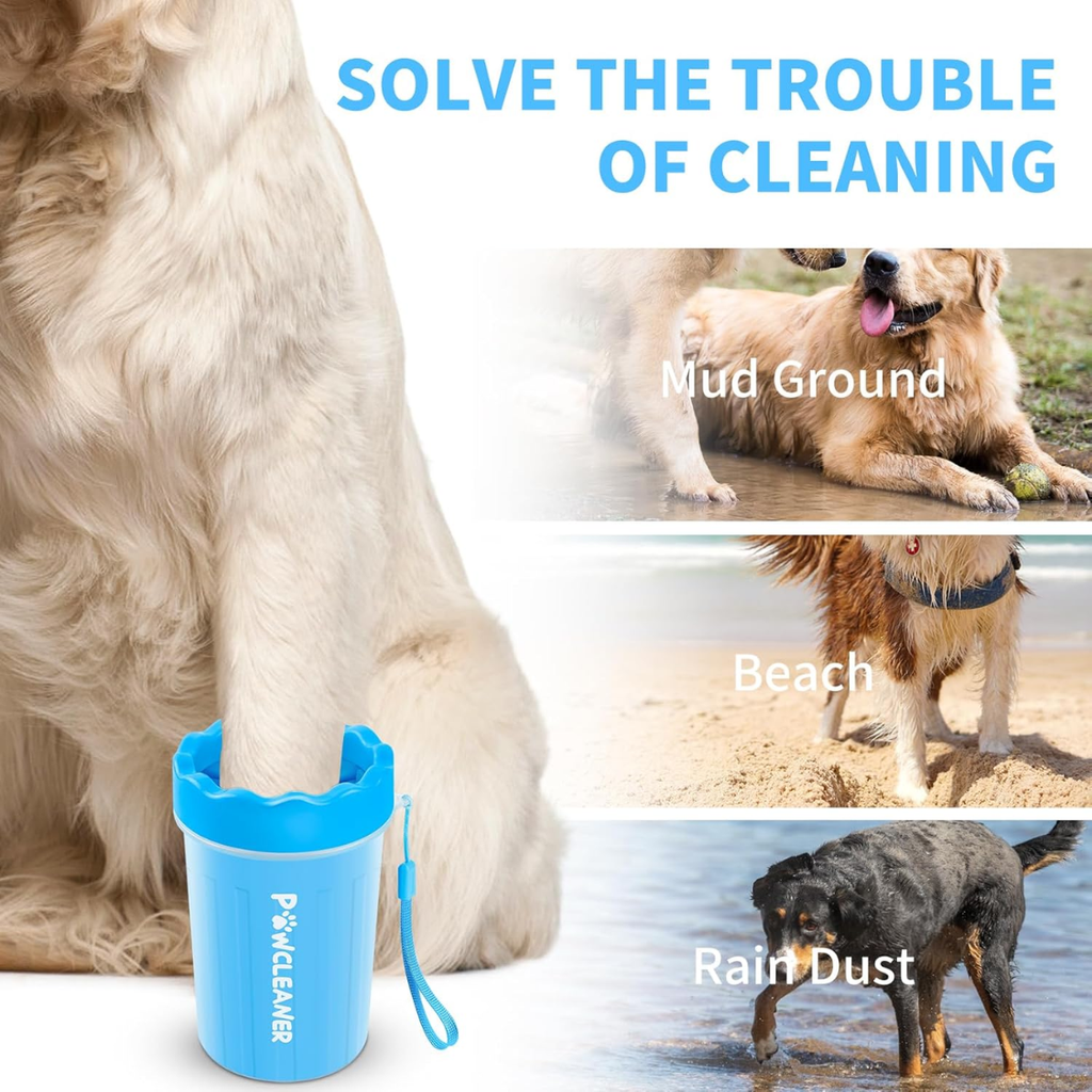 Clean paws after mud, beach or rain