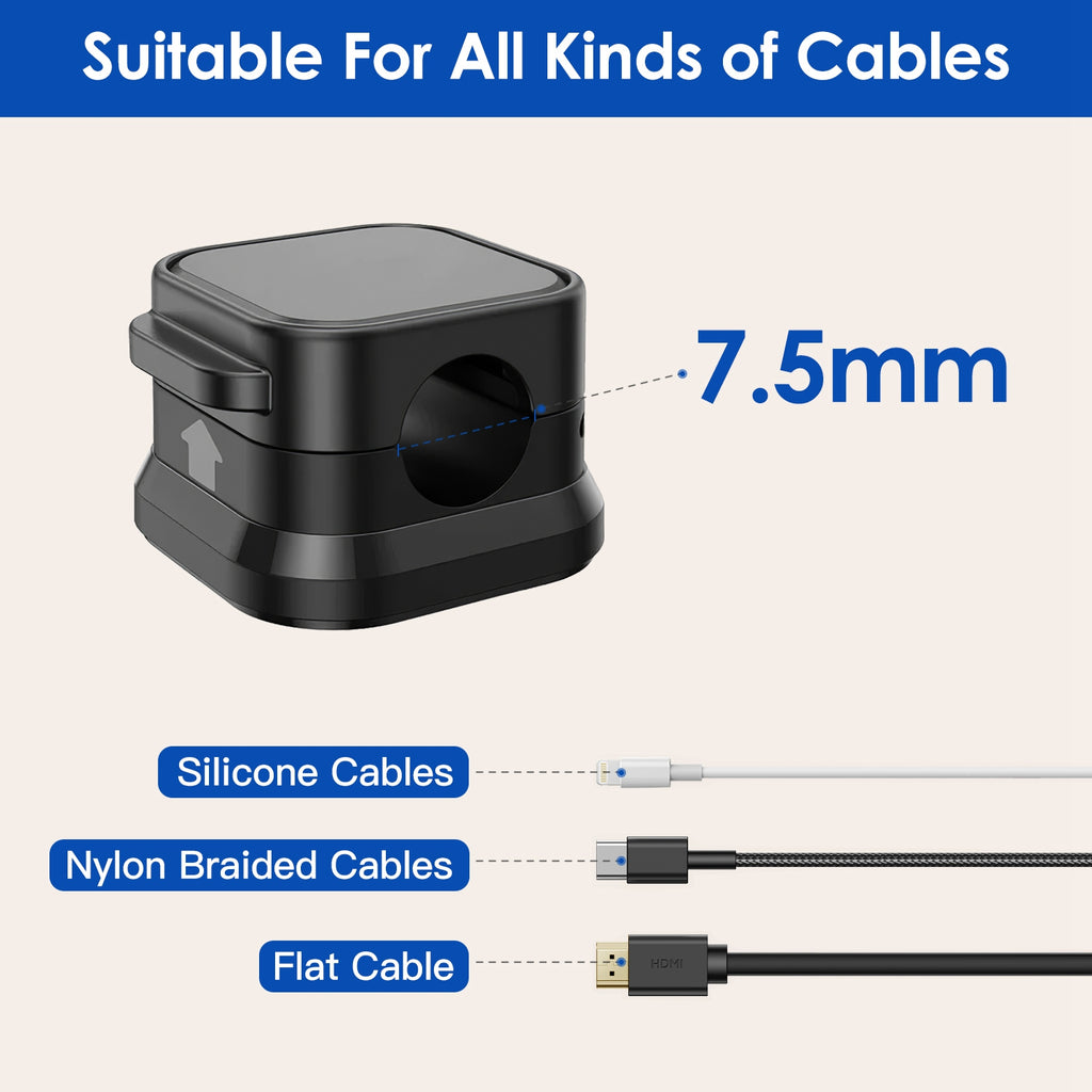 Fits cables up to 7.5 mm