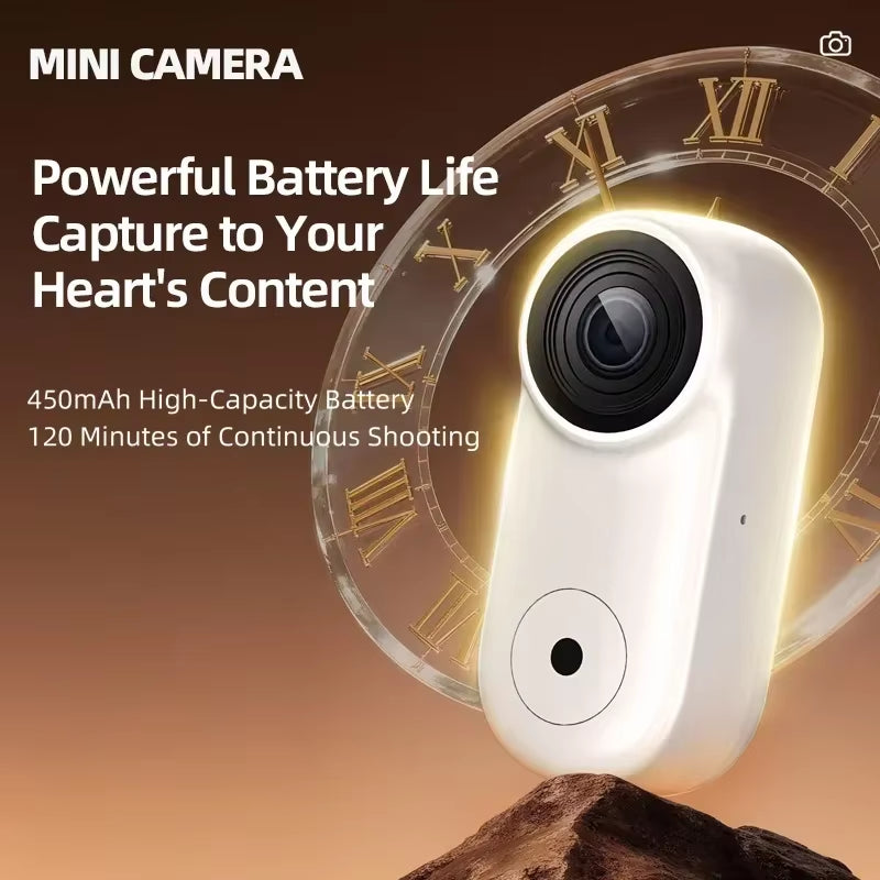 Mini Action Camera 4K HD Thumb POV Camera Sports Camera Portable Wearable Helmet Recorder Magnetic Pocket Body Cam