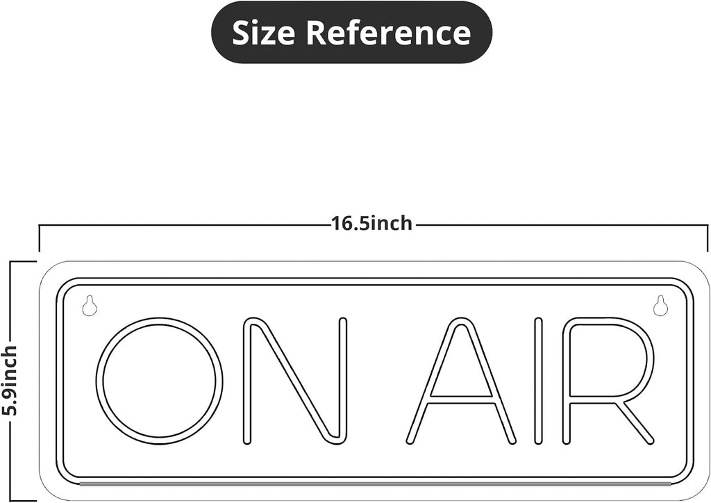 on Air Neon Sign - Live Streaming/Recording Light Sign for Twitch, Tiktok, Youtube Streamers/Gamers - Red Cool on Air Led Light for Studio, Bedroom, Game Room Decor