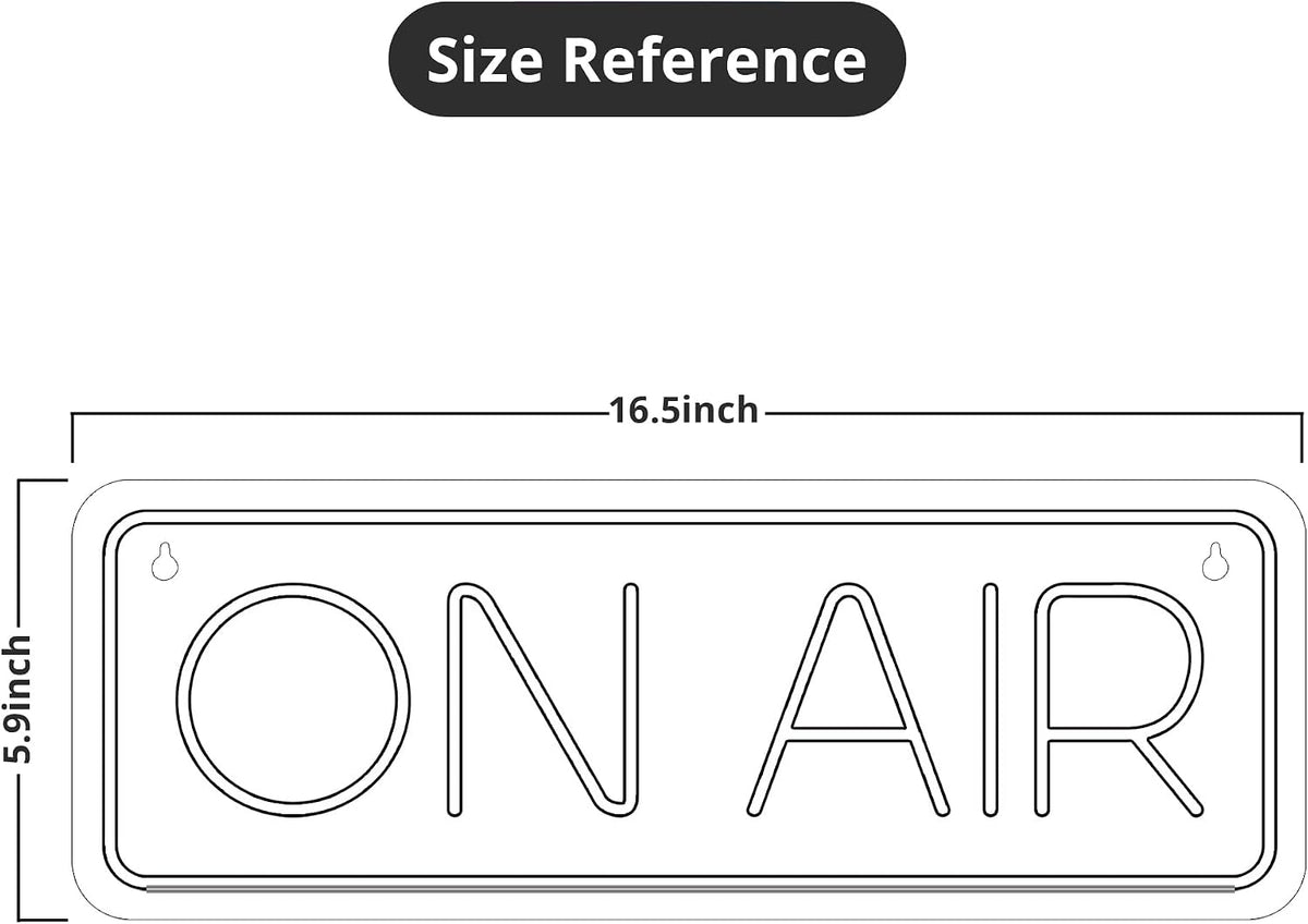 on Air Neon Sign - Live Streaming/Recording Light Sign for Twitch, Tiktok, Youtube Streamers/Gamers - Red Cool on Air Led Light for Studio, Bedroom, Game Room Decor