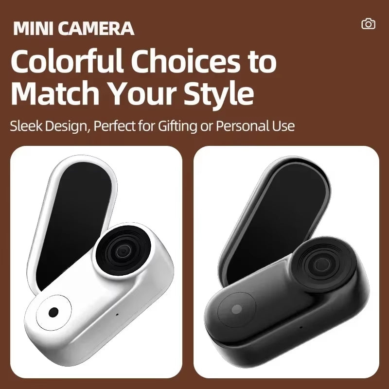 Mini Action Camera 4K HD Thumb POV Camera Sports Camera Portable Wearable Helmet Recorder Magnetic Pocket Body Cam