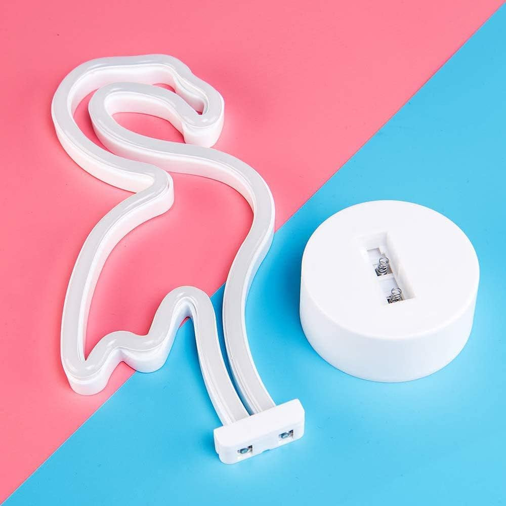 Pink flamingo neon sign